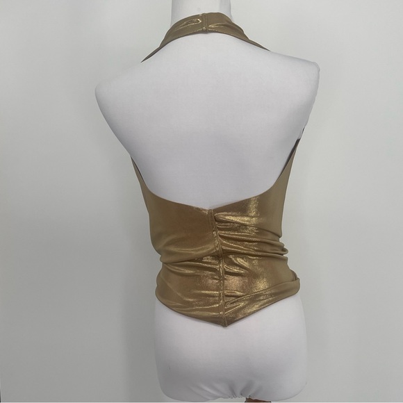 Maleva Reversible Tango Dance Halter Top - Picture 3 of 5